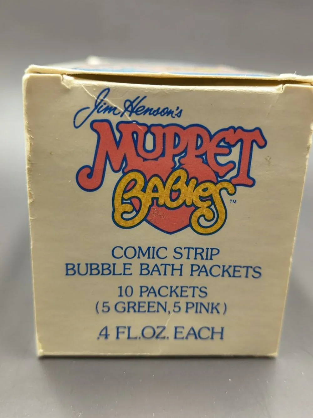 Vintage 1986 Avon Muppets Bubble Bath Comic Strip Packets with Original Box NOS